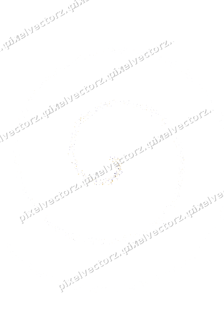 Nahtlose Glitzerspirale in Bernstein auf transparentem Grund