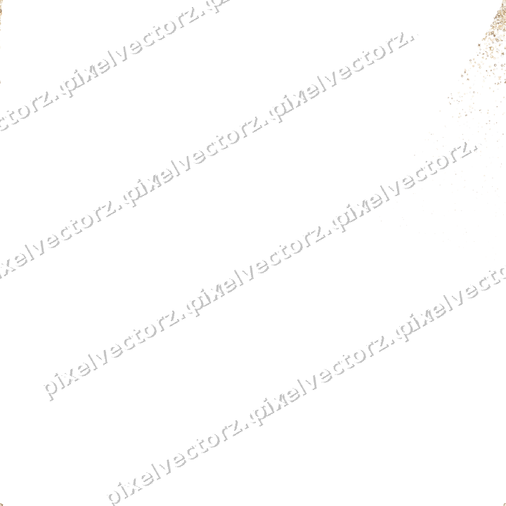 Nahtloser Glitzerfächer in Bernstein auf transparentem Grund