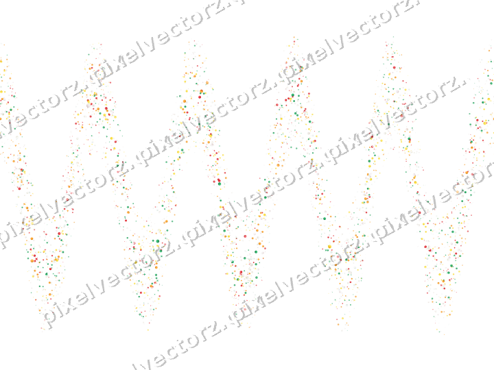 Nahtlose Glitzerwelle aus Sternen und Punkten auf transparentem Grund