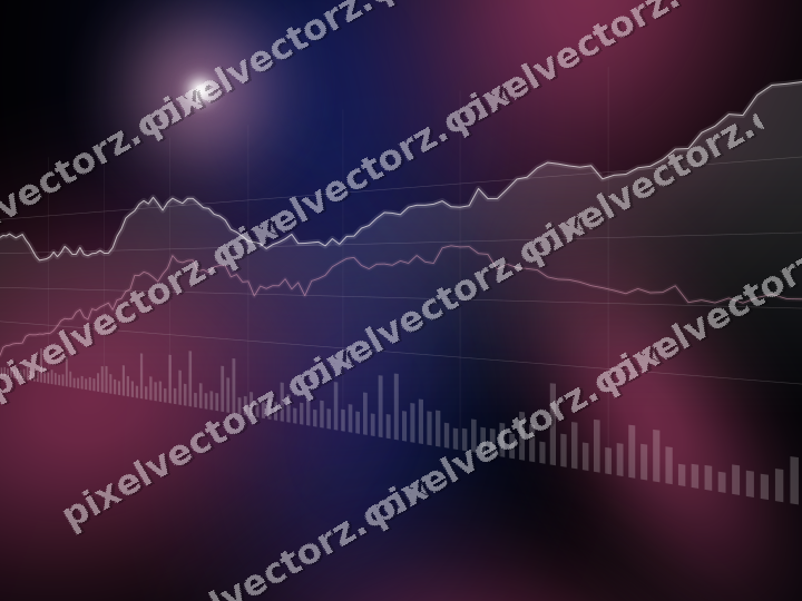Leuchtender Neon Diagramm Hintergrund in Rosa und Blau
