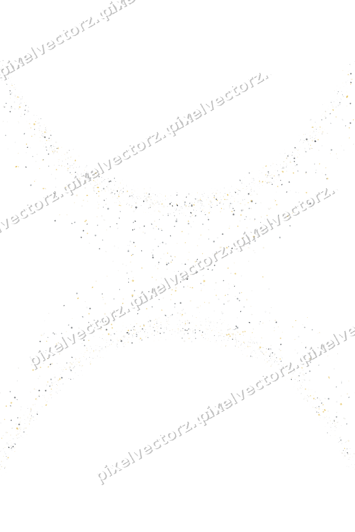 Nahtlose Glitzergirlande aus Blüten und Rauten auf transparentem Grund