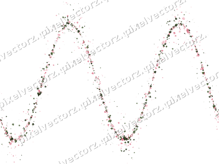 Nahtlose Glitzerwelle in Rosa auf transparentem Grund