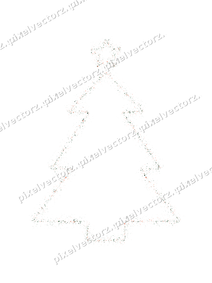 Nahtloser Glitzer-Weihnachtsbaum aus Herzen auf transparentem Grund