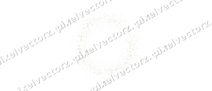 Nahtloser Glitzerkranz aus Dreiecken in Gelb auf transparentem Grund