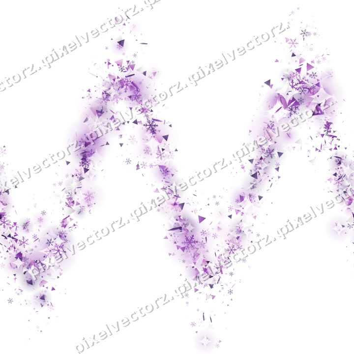 Nahtlose Glitzerwelle in Violett auf transparentem Grund