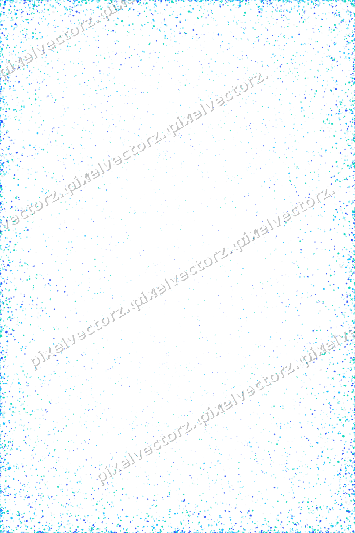 Nahtlose Glitzervignette in Türkis und Petrol auf transparentem Grund