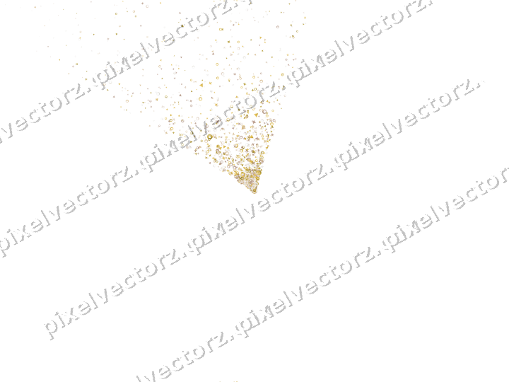 Nahtloser Glitzerfächer aus Sternen und Funken auf transparentem Grund