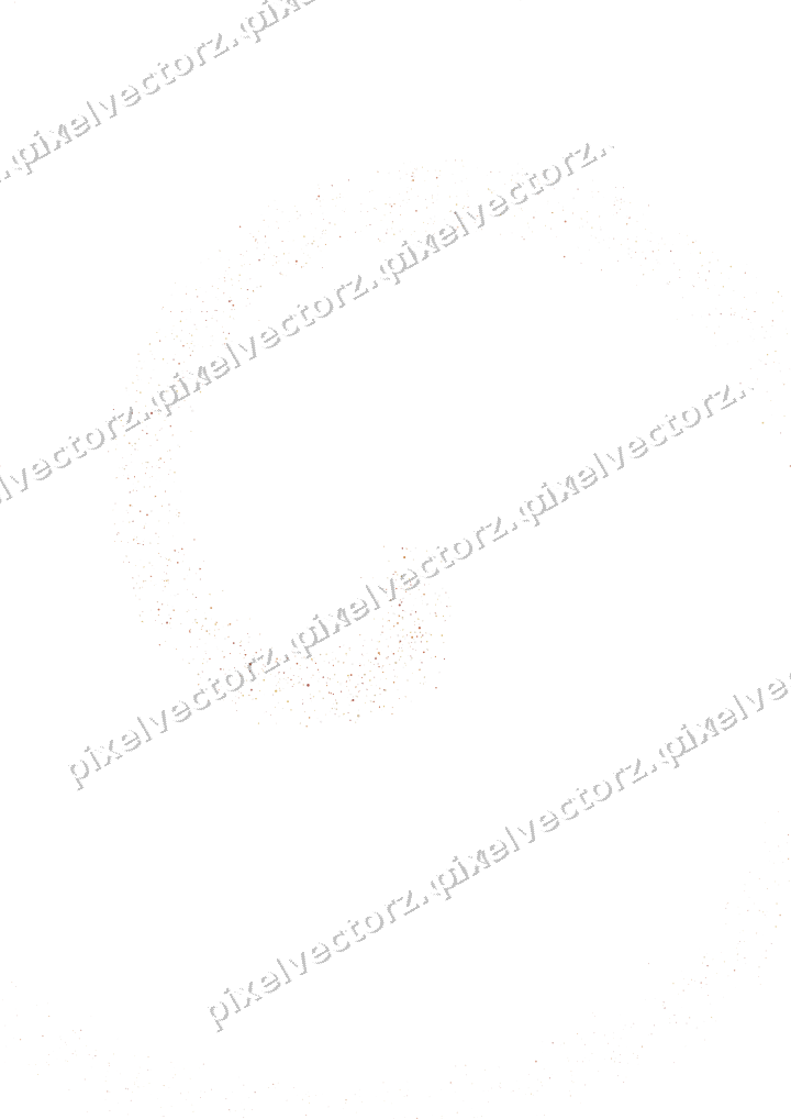 Nahtlose Glitzerspirale aus Punkten und Rauten auf transparentem Grund