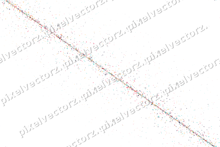 Nahtloses Glitzerband aus Blüten und Ringen auf transparentem Grund