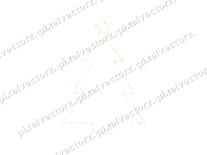 Nahtloser Glitzer-Weihnachtsbaum aus Funken auf transparentem Grund