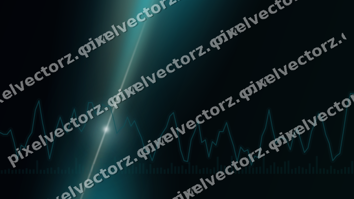 Leuchtender Neon Diagramm Hintergrund in Petrol und Orange