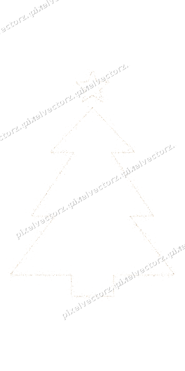 Nahtloser Glitzer-Weihnachtsbaum aus Funken auf transparentem Grund