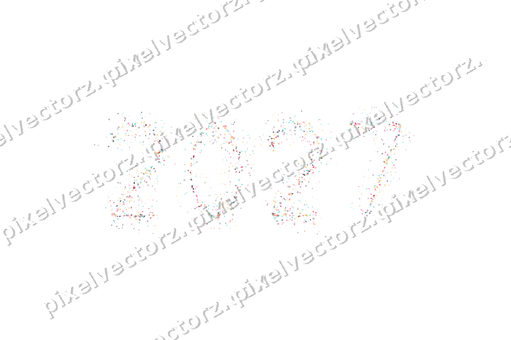 Nahtlose Glitzerzahl 2027 in Rosa auf transparentem Grund