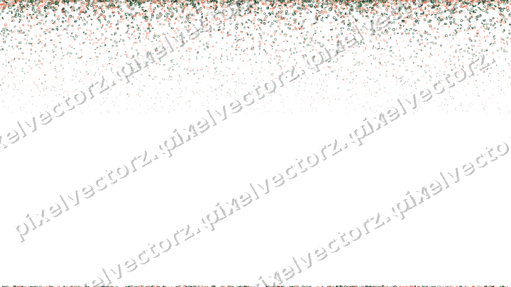 Nahtloser Glitzerregen aus Ringen und Konfetti auf transparentem Grund
