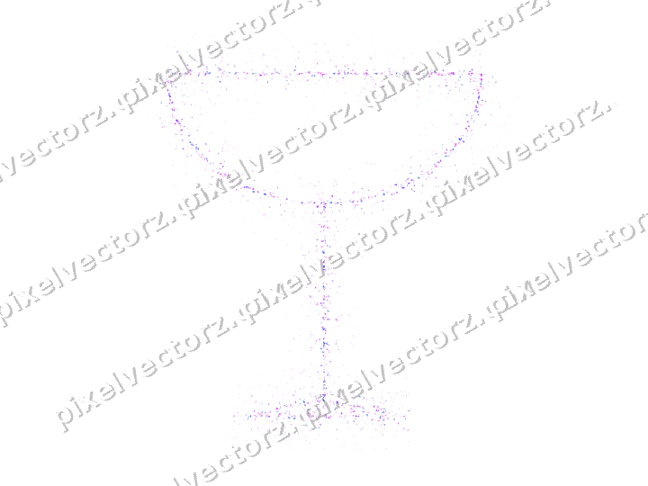 Nahtlose Glitzer-Sektschale in Violett auf transparentem Grund