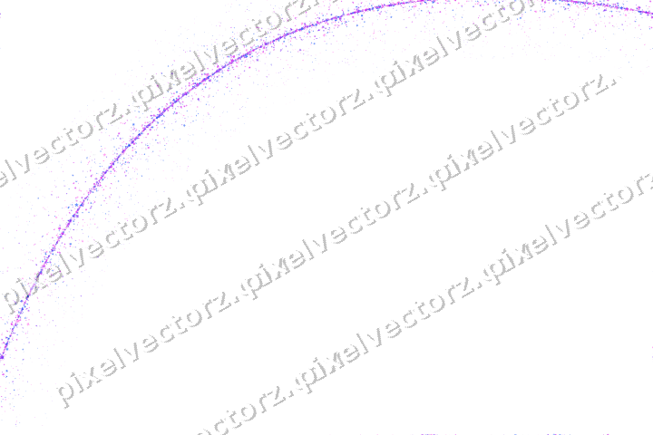 Nahtloser Glitzerbogen in Violett und Blau auf transparentem Grund