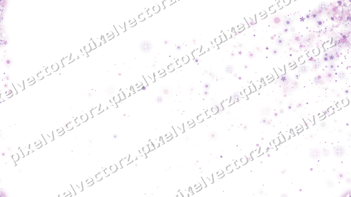 Nahtloser Glitzerfächer aus Sternen und Blüten auf transparentem Grund
