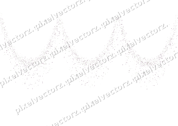 Nahtlose Glitzergirlande in Dunkelmagenta auf transparentem Grund