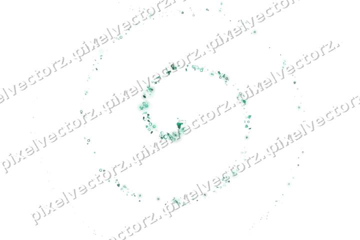 Nahtlose Glitzerspirale aus Herzen und Ringen auf transparentem Grund