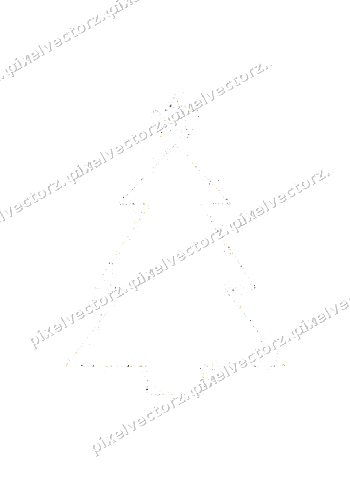 Nahtloser Glitzer-Weihnachtsbaum in Bernstein auf transparentem Grund