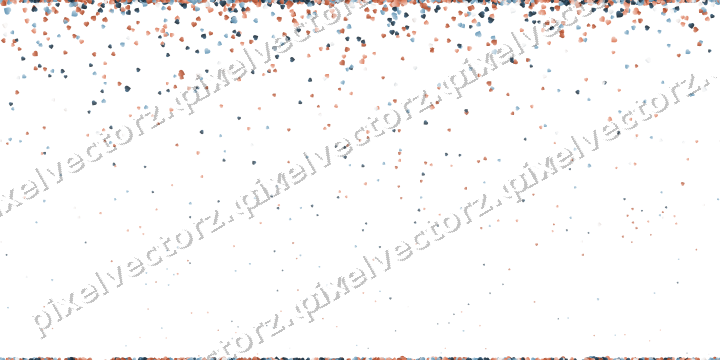 Nahtloser Glitzerregen aus Herzen in Orange auf transparentem Grund