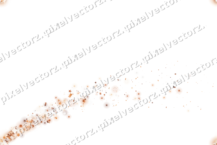 Nahtloser Sternenschweif auf transparentem Grund