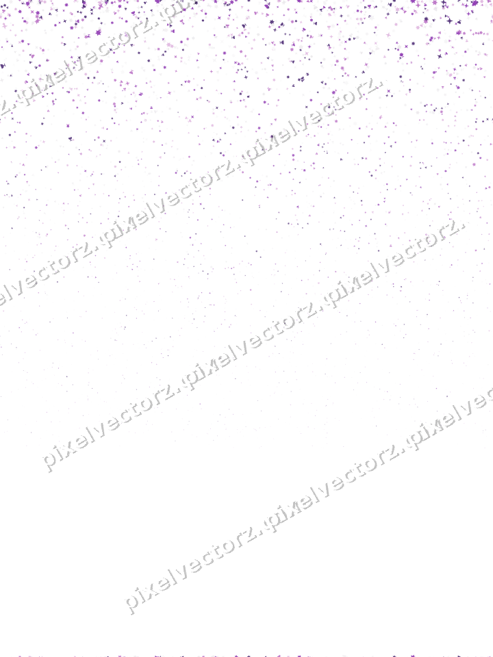 Nahtloser Glitzerregen in Violett auf transparentem Grund