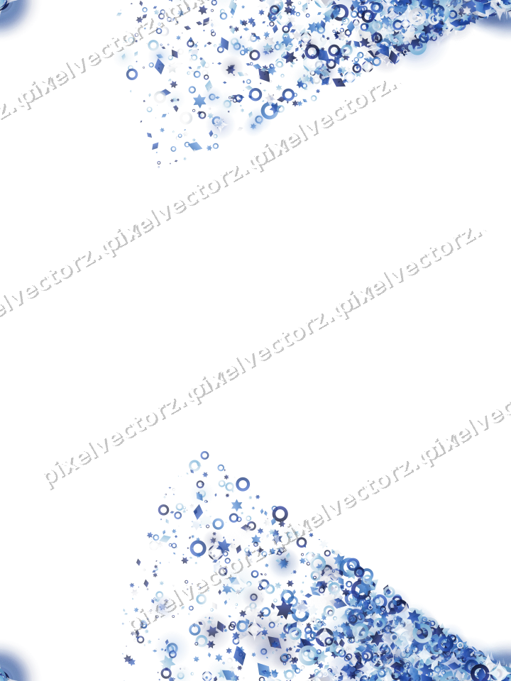 Nahtloser Glitzerfächer aus Sternen und Ringen auf transparentem Grund