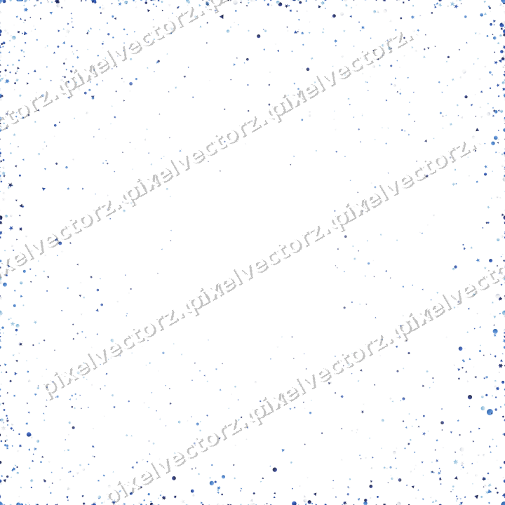 Nahtlose Glitzervignette in Blau und Türkis auf transparentem Grund