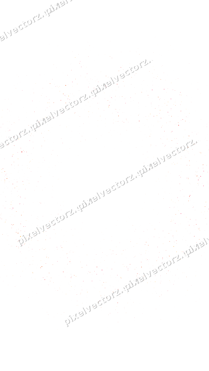 Nahtloser Glitzerkranz in Rot und Orange auf transparentem Grund