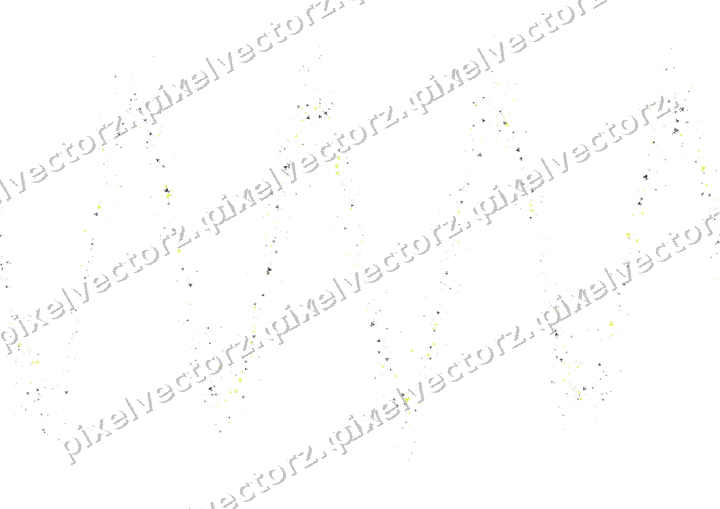 Nahtlose Glitzerwelle aus Sektschalen in Gelb auf transparentem Grund