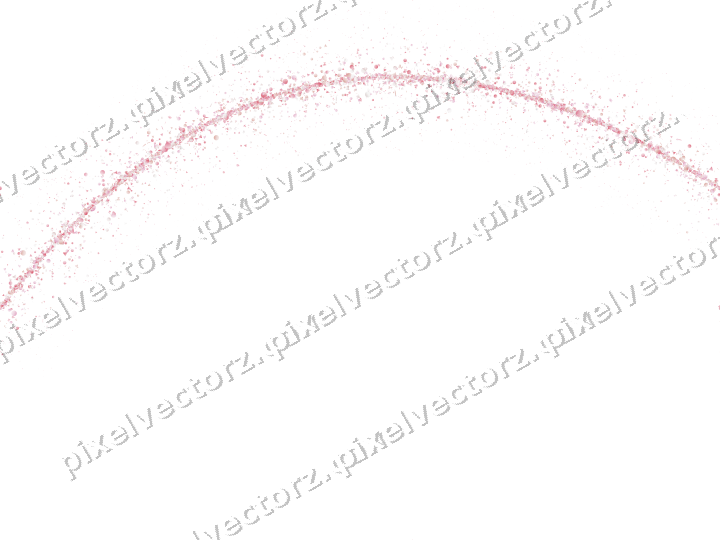 Nahtloser Glitzerbogen in Blassrosa auf transparentem Grund