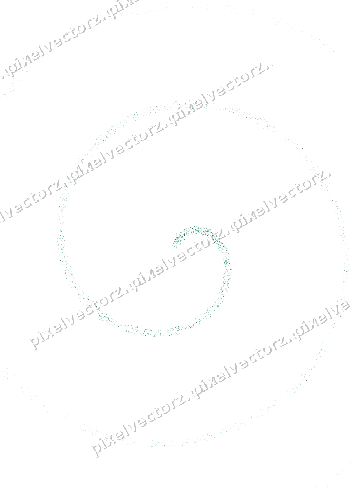 Nahtlose Glitzerspirale aus Sternen und Funken auf transparentem Grund
