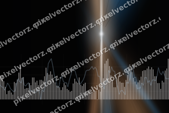 Leuchtender Neon Diagramm Hintergrund in Blau und Orange