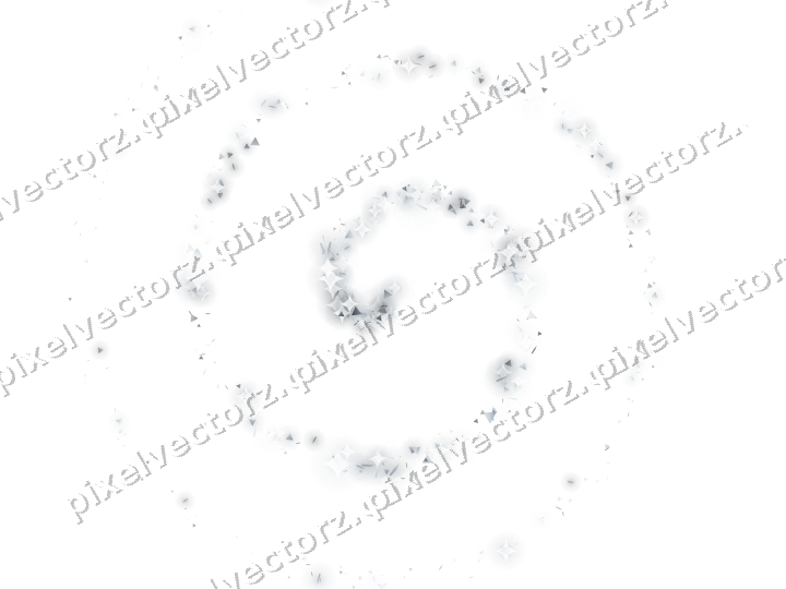 Nahtlose Glitzerspirale in Blassblau auf transparentem Grund
