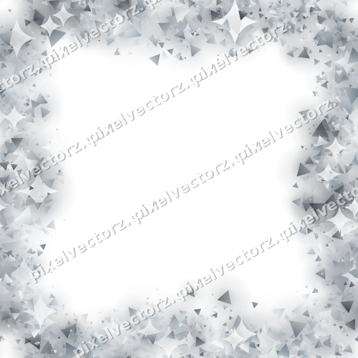 Nahtloser Glitzerkranz aus Dreiecken auf transparentem Grund