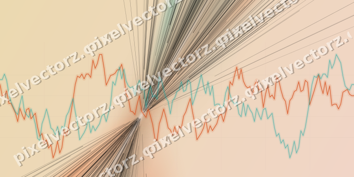 Zarter Pastell Diagramm Hintergrund in Orange und Petrol