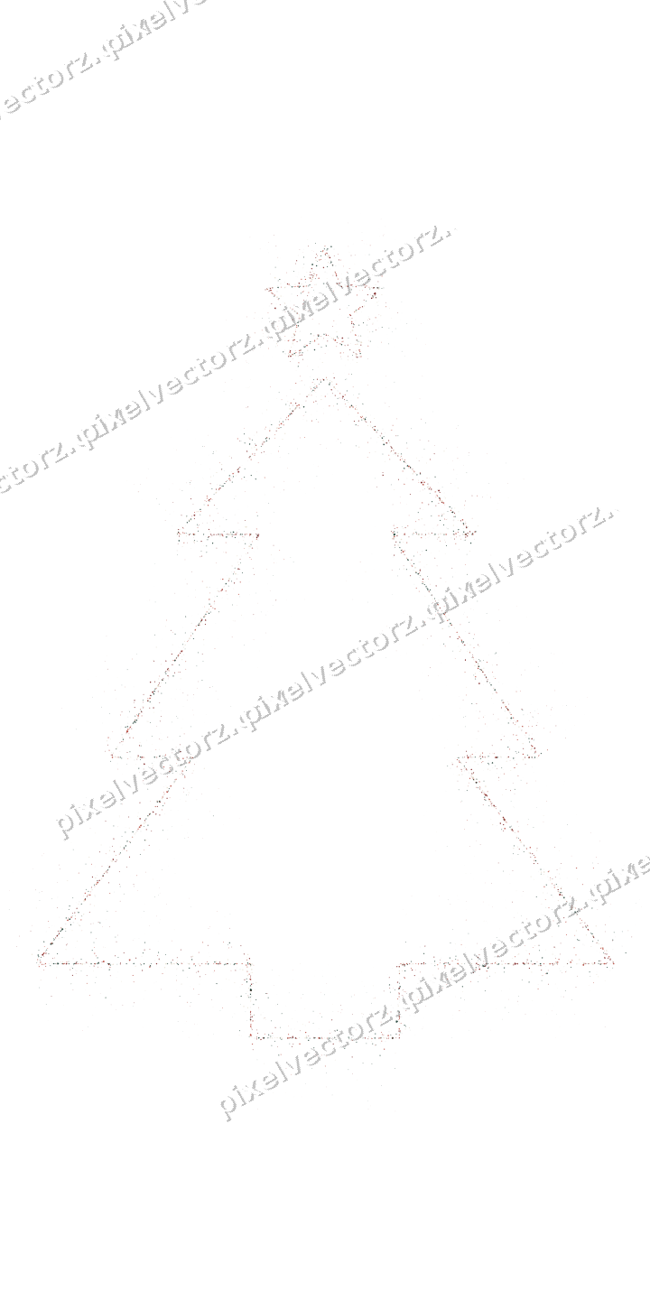 Nahtloser Glitzer-Weihnachtsbaum in Dunkelrot auf transparentem Grund