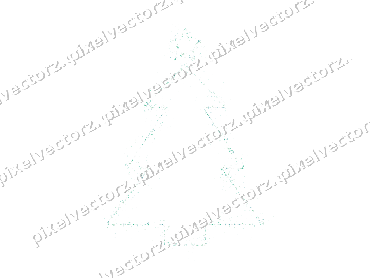 Nahtloser Glitzer-Weihnachtsbaum in Grün auf transparentem Grund