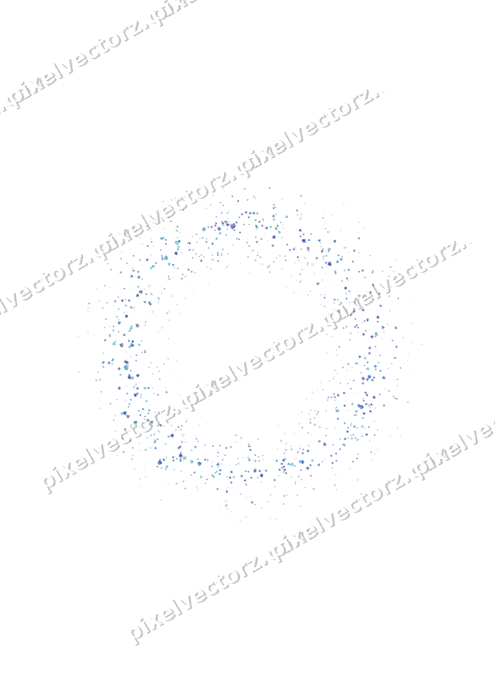Nahtloser Glitzerkranz aus Sternen und Herzen auf transparentem Grund