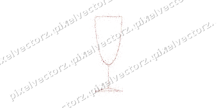 Nahtloses Glitzer-Sektglas in Dunkelrosa auf transparentem Grund
