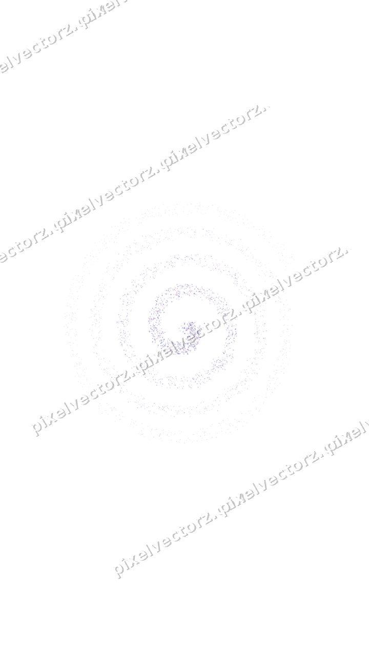 Nahtlose Glitzerspirale in Violett und Blau auf transparentem Grund
