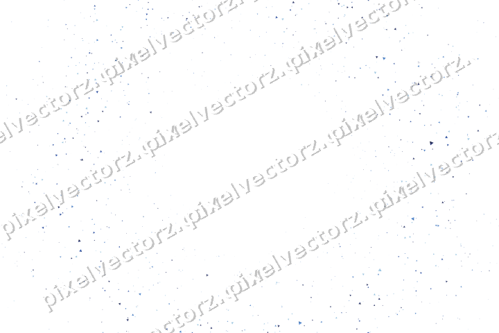 Nahtloser Glitzerkranz aus Dreiecken in Blau auf transparentem Grund