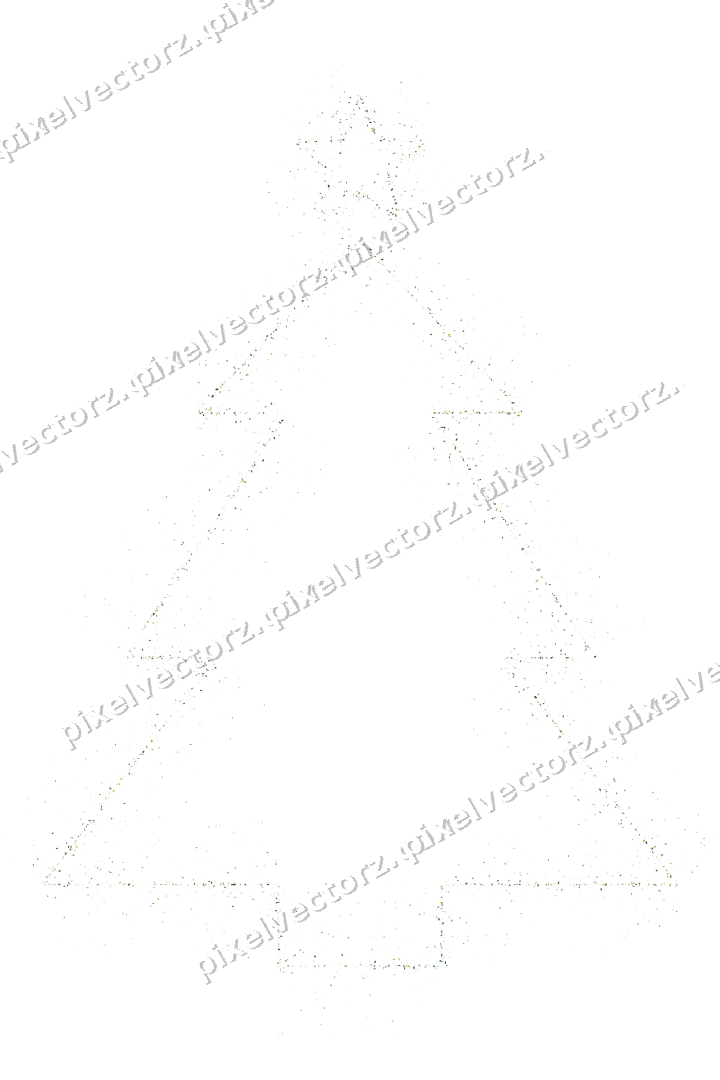 Nahtloser Glitzer-Weihnachtsbaum in Dunkelgrün auf transparentem Grund