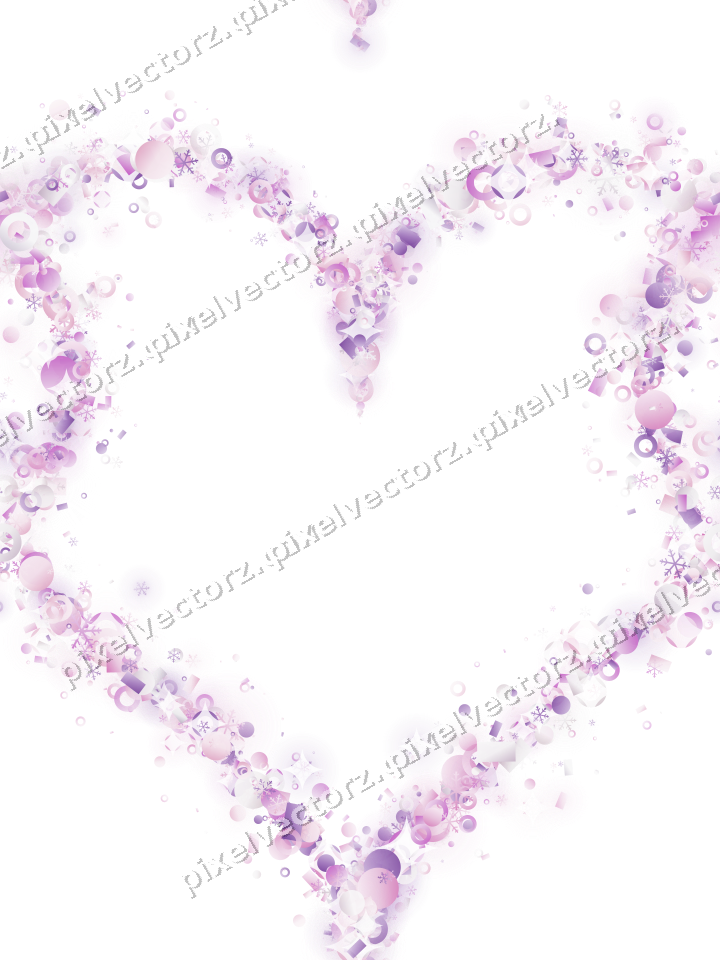 Nahtloses Glitzerherz in Magenta und Violett auf transparentem Grund
