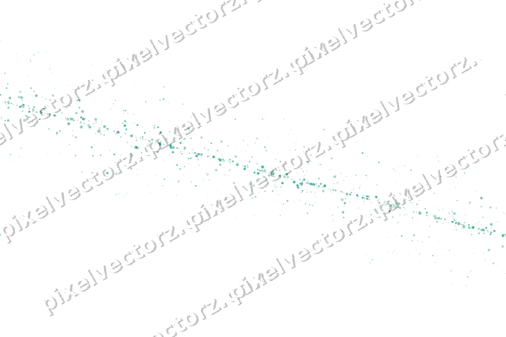 Nahtloses Glitzerband aus Sternen in Grün auf transparentem Grund