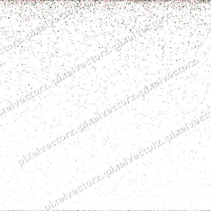 Nahtloser Glitzerregen aus Herzen und Tropfen auf transparentem Grund