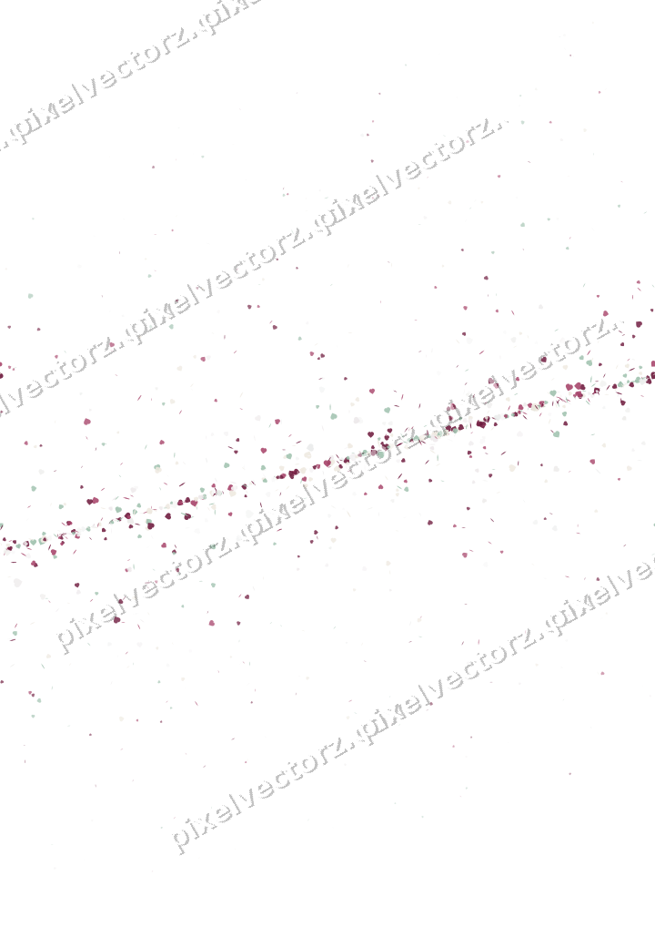 Nahtloses Glitzerband aus Herzen und Splittern auf transparentem Grund