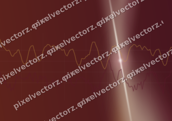 Leuchtender Neon Diagramm Hintergrund in Dunkelrosa und Bernstein