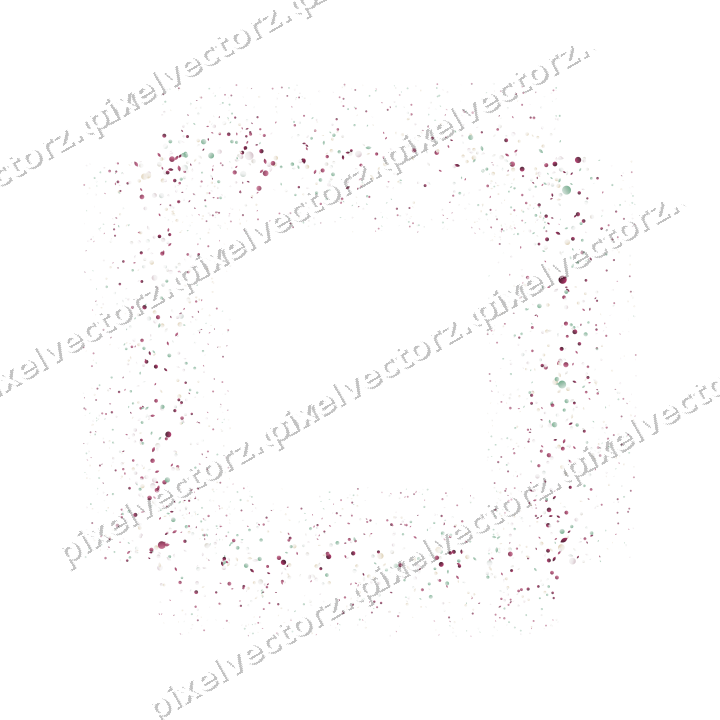 Nahtloser Glitzerrahmen in Dunkelrosa und Grün auf transparentem Grund